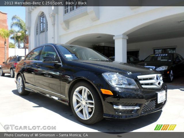 2013 Mercedes-Benz C 250 Sport in Black
