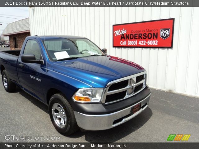 2011 Dodge Ram 1500 ST Regular Cab in Deep Water Blue Pearl
