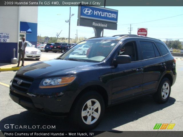 2009 Hyundai Santa Fe GLS 4WD in Deepwater Blue