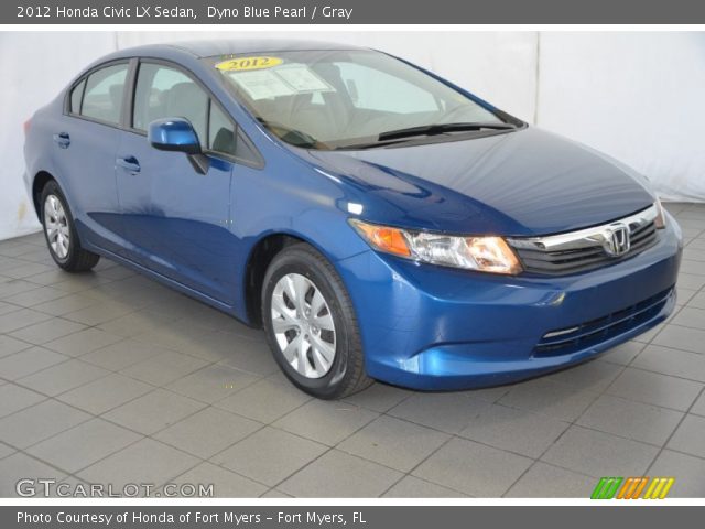 2012 Honda Civic LX Sedan in Dyno Blue Pearl