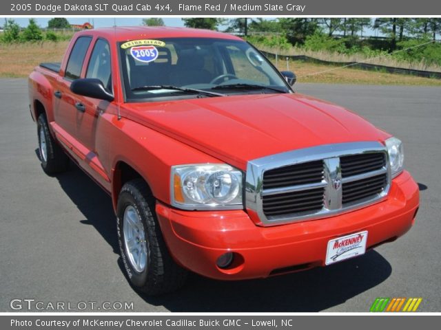 2005 Dodge Dakota SLT Quad Cab 4x4 in Flame Red