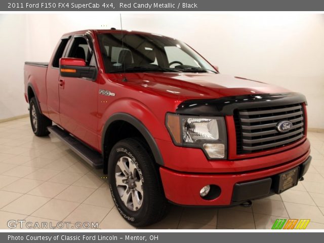 2011 Ford F150 FX4 SuperCab 4x4 in Red Candy Metallic