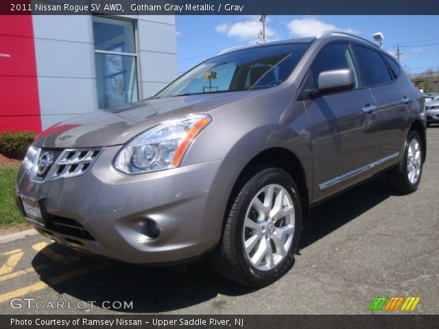 2011 Nissan Rogue SV AWD in Gotham Gray Metallic