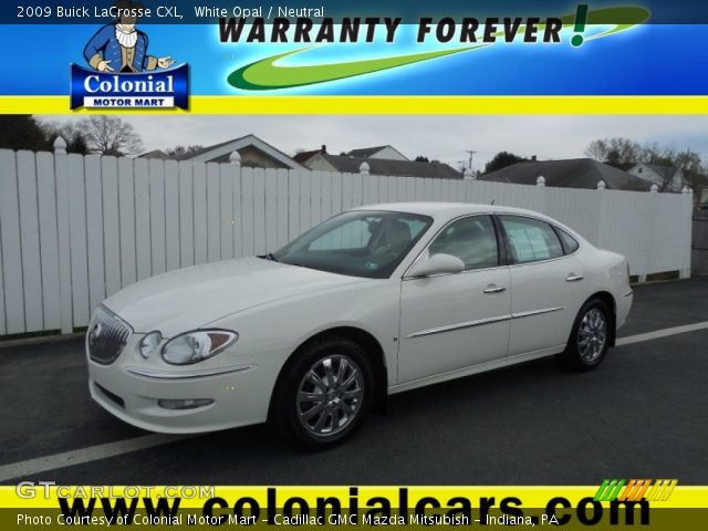 2009 Buick LaCrosse CXL in White Opal