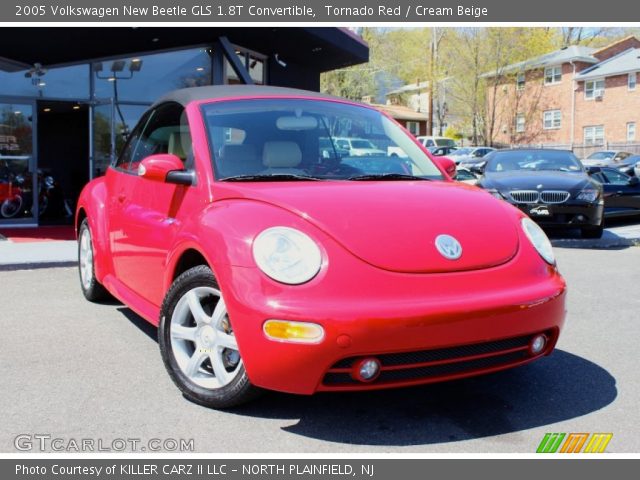 2005 Volkswagen New Beetle GLS 1.8T Convertible in Tornado Red