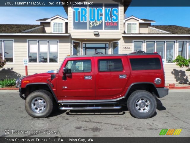 2005 Hummer H2 SUV in Red Metallic
