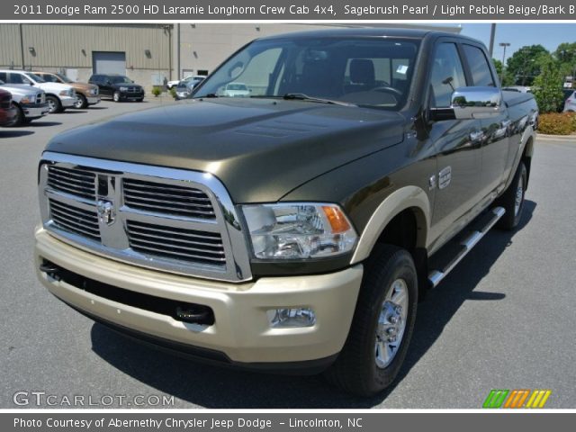 2011 Dodge Ram 2500 HD Laramie Longhorn Crew Cab 4x4 in Sagebrush Pearl