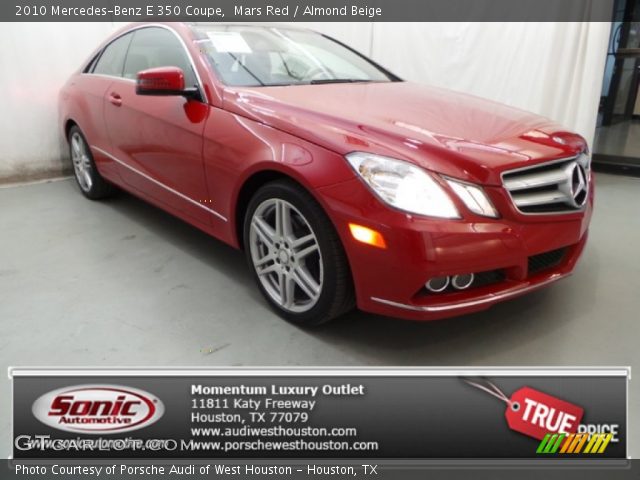 2010 Mercedes-Benz E 350 Coupe in Mars Red