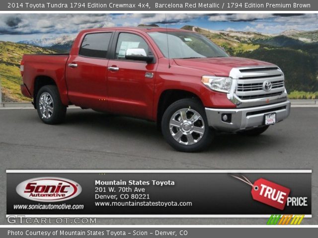2014 Toyota Tundra 1794 Edition Crewmax 4x4 in Barcelona Red Metallic