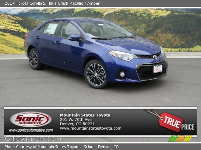 2014 Toyota Corolla S in Blue Crush Metallic