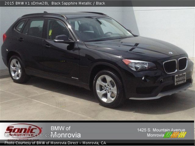 2015 BMW X1 sDrive28i in Black Sapphire Metallic