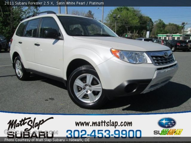 2011 Subaru Forester 2.5 X in Satin White Pearl