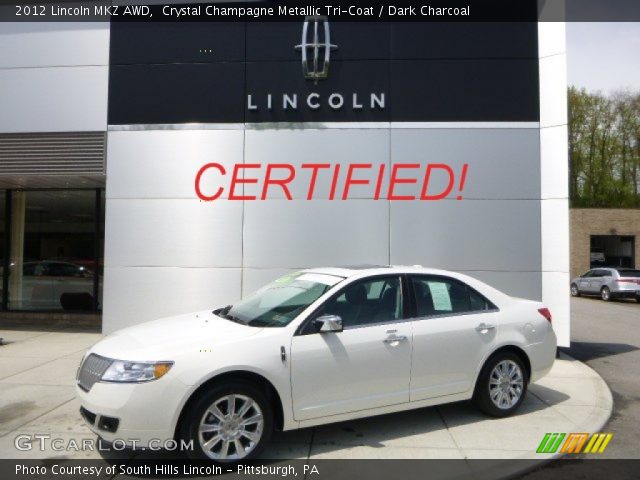 2012 Lincoln MKZ AWD in Crystal Champagne Metallic Tri-Coat