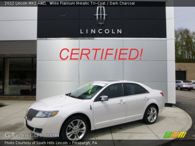 2012 Lincoln MKZ AWD in White Platinum Metallic Tri-Coat
