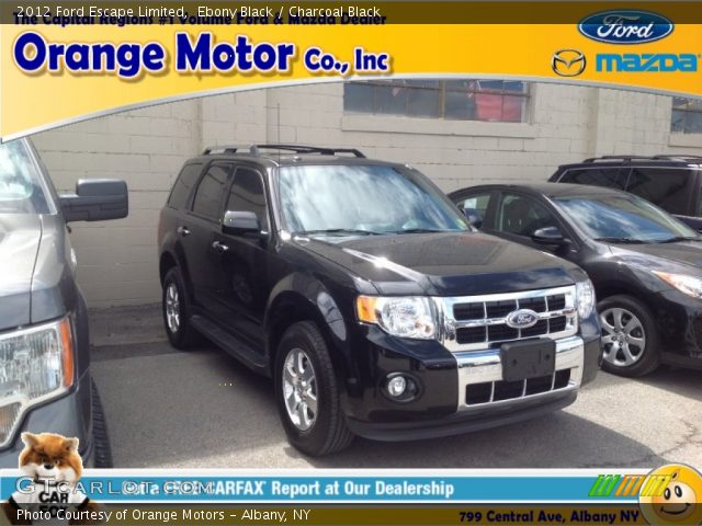 2012 Ford Escape Limited in Ebony Black