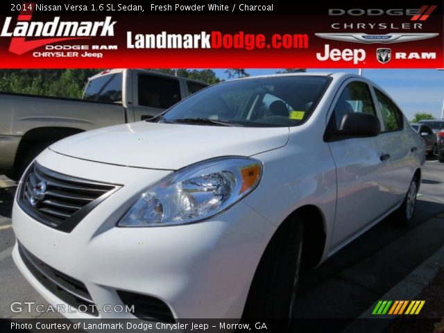 2014 Nissan Versa 1.6 SL Sedan in Fresh Powder White