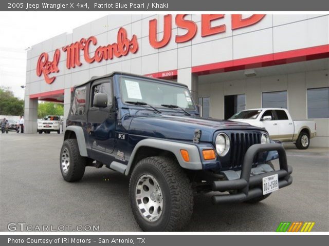 2005 Jeep Wrangler X 4x4 in Patriot Blue Pearl