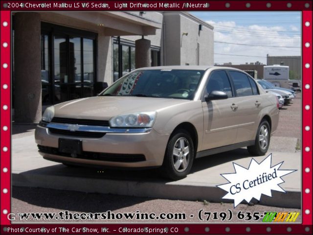 2004 Chevrolet Malibu LS V6 Sedan in Light Driftwood Metallic