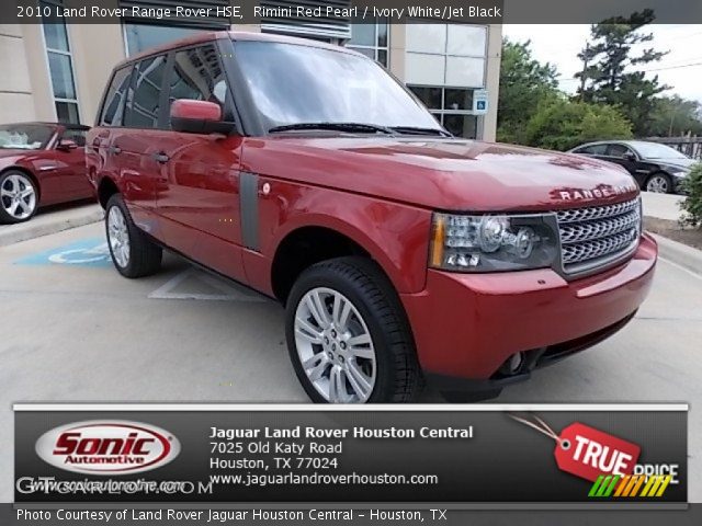 2010 Land Rover Range Rover HSE in Rimini Red Pearl