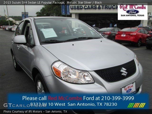 2013 Suzuki SX4 Sedan LE Popular Package in Metallic Star Silver