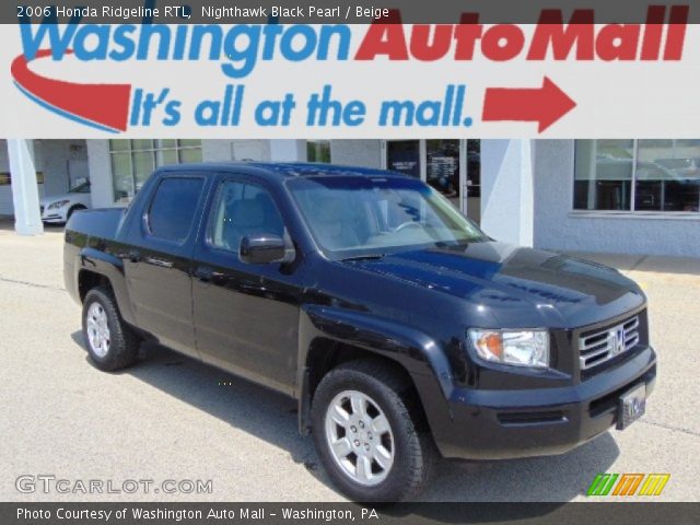 2006 Honda Ridgeline RTL in Nighthawk Black Pearl