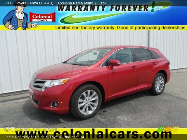 2013 Toyota Venza LE AWD in Barcelona Red Metallic