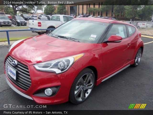 2014 Hyundai Veloster Turbo in Boston Red
