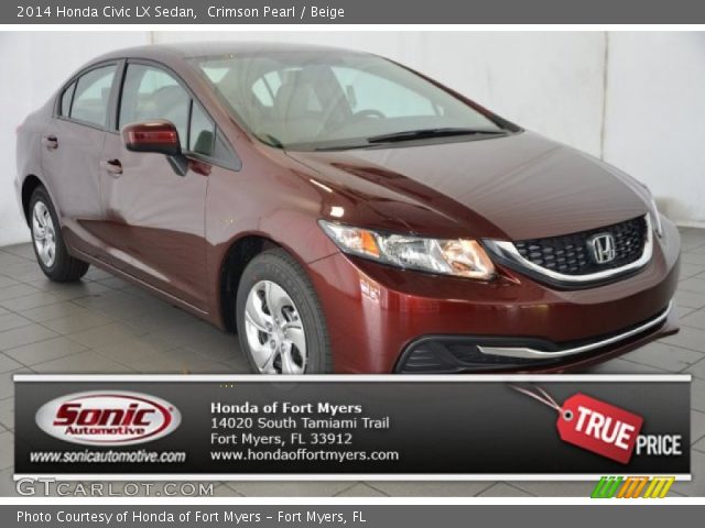 2014 Honda Civic LX Sedan in Crimson Pearl