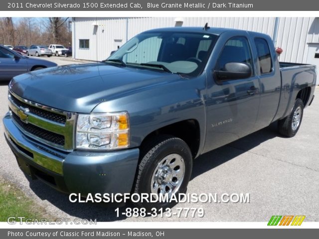 2011 Chevrolet Silverado 1500 Extended Cab in Blue Granite Metallic