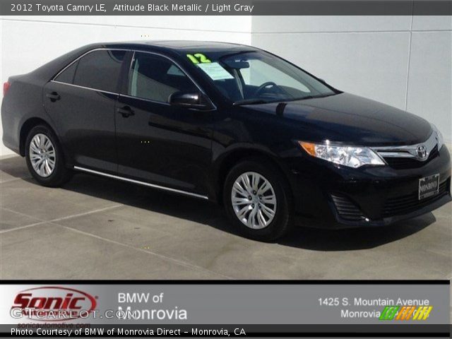 2012 Toyota Camry LE in Attitude Black Metallic