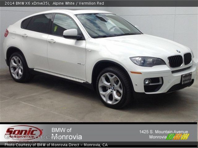 2014 BMW X6 xDrive35i in Alpine White