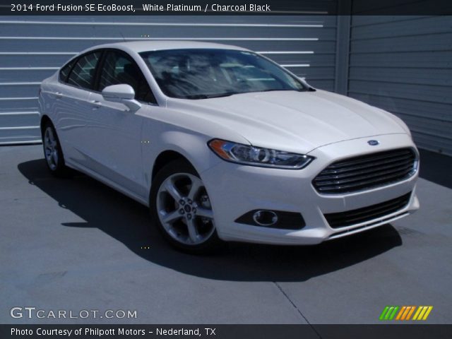 2014 Ford Fusion SE EcoBoost in White Platinum