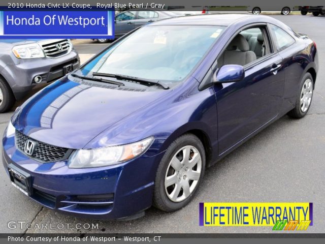 2010 Honda Civic LX Coupe in Royal Blue Pearl