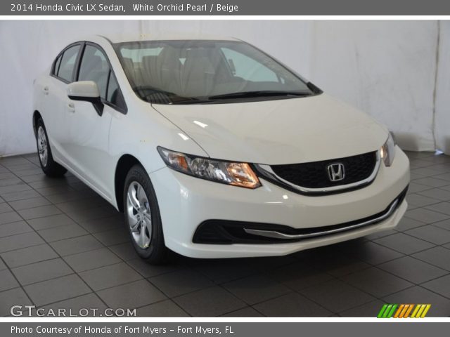 2014 Honda Civic LX Sedan in White Orchid Pearl