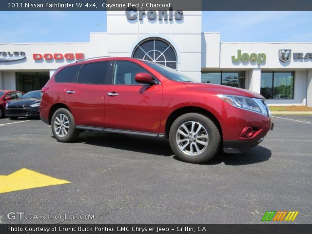 2013 Nissan Pathfinder SV 4x4 in Cayenne Red