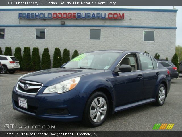 2010 Subaru Legacy 2.5i Sedan in Azurite Blue Metallic