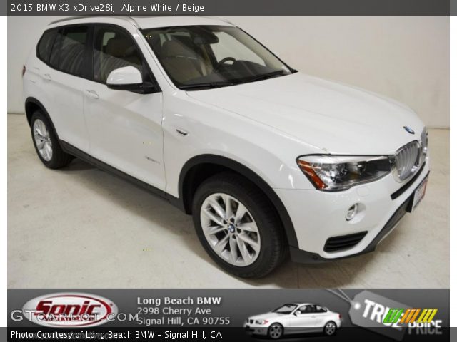 2015 BMW X3 xDrive28i in Alpine White