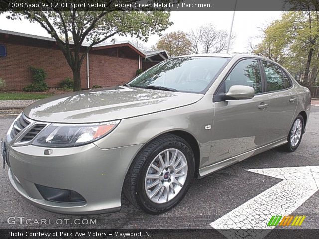 2008 Saab 9-3 2.0T Sport Sedan in Pepper Green Metallic