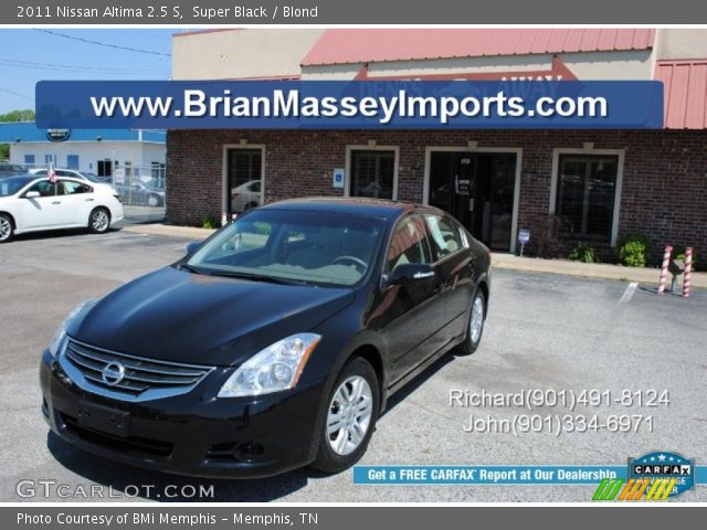 2011 Nissan Altima 2.5 S in Super Black