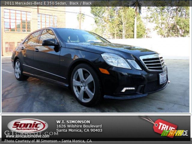 2011 Mercedes-Benz E 350 Sedan in Black