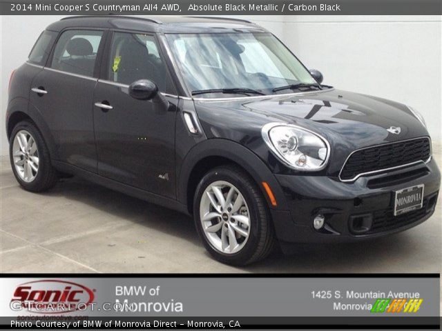 2014 Mini Cooper S Countryman All4 AWD in Absolute Black Metallic