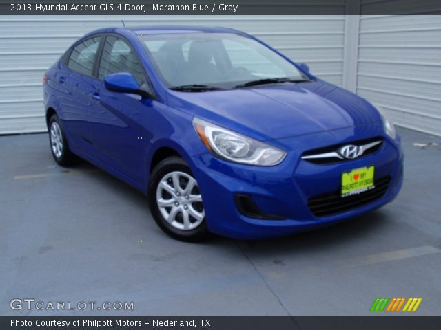 2013 Hyundai Accent GLS 4 Door in Marathon Blue