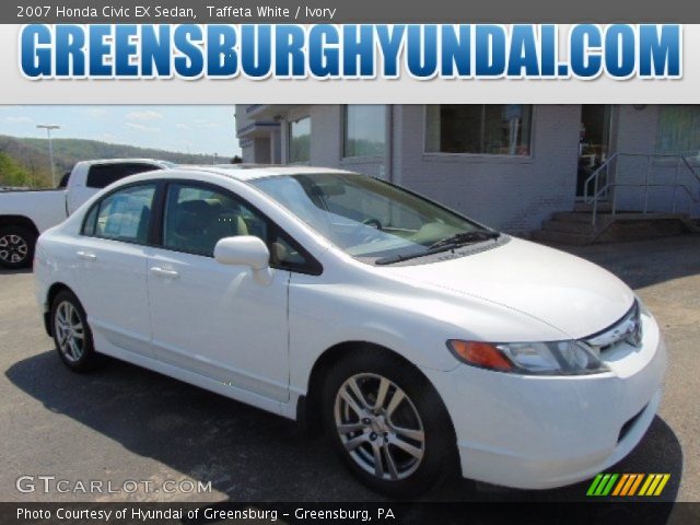 2007 Honda Civic EX Sedan in Taffeta White