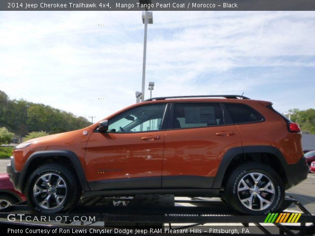 2014 Jeep Cherokee Trailhawk 4x4 in Mango Tango Pearl Coat