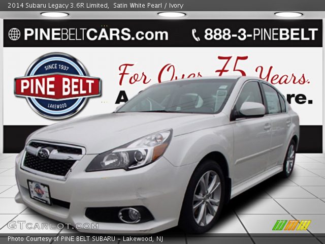 2014 Subaru Legacy 3.6R Limited in Satin White Pearl