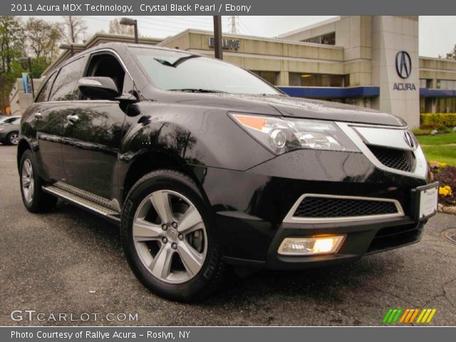 2011 Acura MDX Technology in Crystal Black Pearl