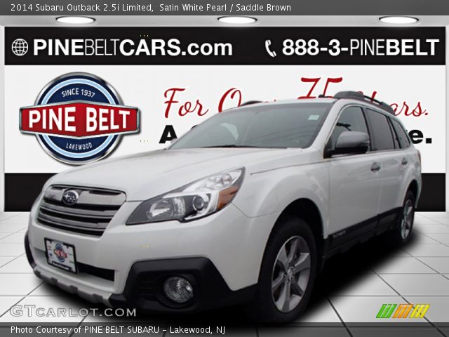 2014 Subaru Outback 2.5i Limited in Satin White Pearl