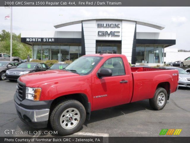 2008 GMC Sierra 1500 Regular Cab 4x4 in Fire Red