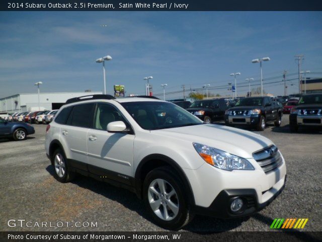 2014 Subaru Outback 2.5i Premium in Satin White Pearl