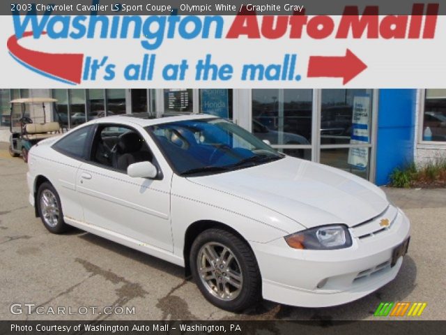 2003 Chevrolet Cavalier LS Sport Coupe in Olympic White